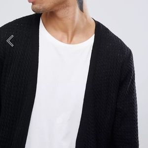 ASOS knit lightweight cable cardigan